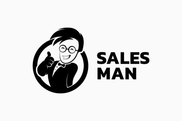 Download Salesman Businessman Mascot Logo - Sale Collection