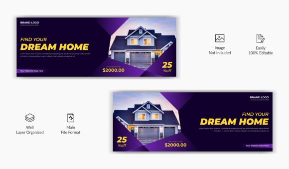 Download Real Estate Rent Sale Facebook Cover - Sale Collection