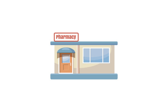 Download Pharmacy Drugstore Building Icon - Building Collection