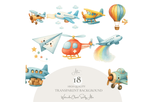 Download Plane Clipart Set - Plane Collection