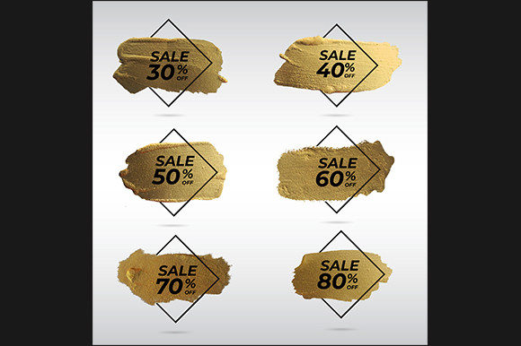 Download Gold Watercolor Brush with Sale Offer - Sale Collection